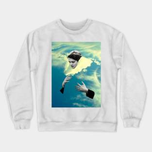 One Thing Left To Try - Surreal/Collage Art Crewneck Sweatshirt